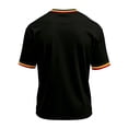 thumbnail image 4 of Soccer Cup 2026 Jersey for Men, Crew Neck Short Sleeve Deutschland Graphic Tee with Ball & Number Print - Quick Dry Mesh Athletic Top for Match Day & Training Black S, 4 of 4