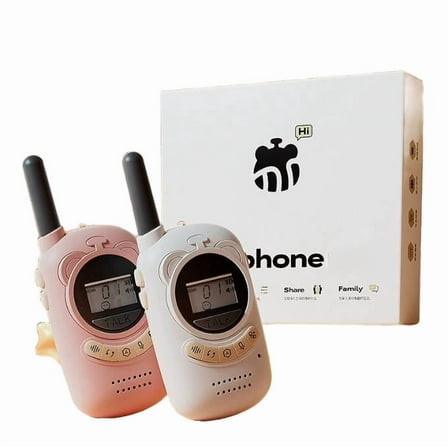 Eclytyku Kids' Fun Walkie-Talkies – 3KM Range, Voice Changer, Built-In Flashlight, Anti-Loss Lanyard & Clip (2-Pack)