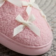 thumbnail image 6 of Xfvqtps Women Fluffy Slippers Lace Bow Versatile Cute Indoor Home Funny Winter Non-Slip Thick Sole Plush Slippers Pink, 6 of 9