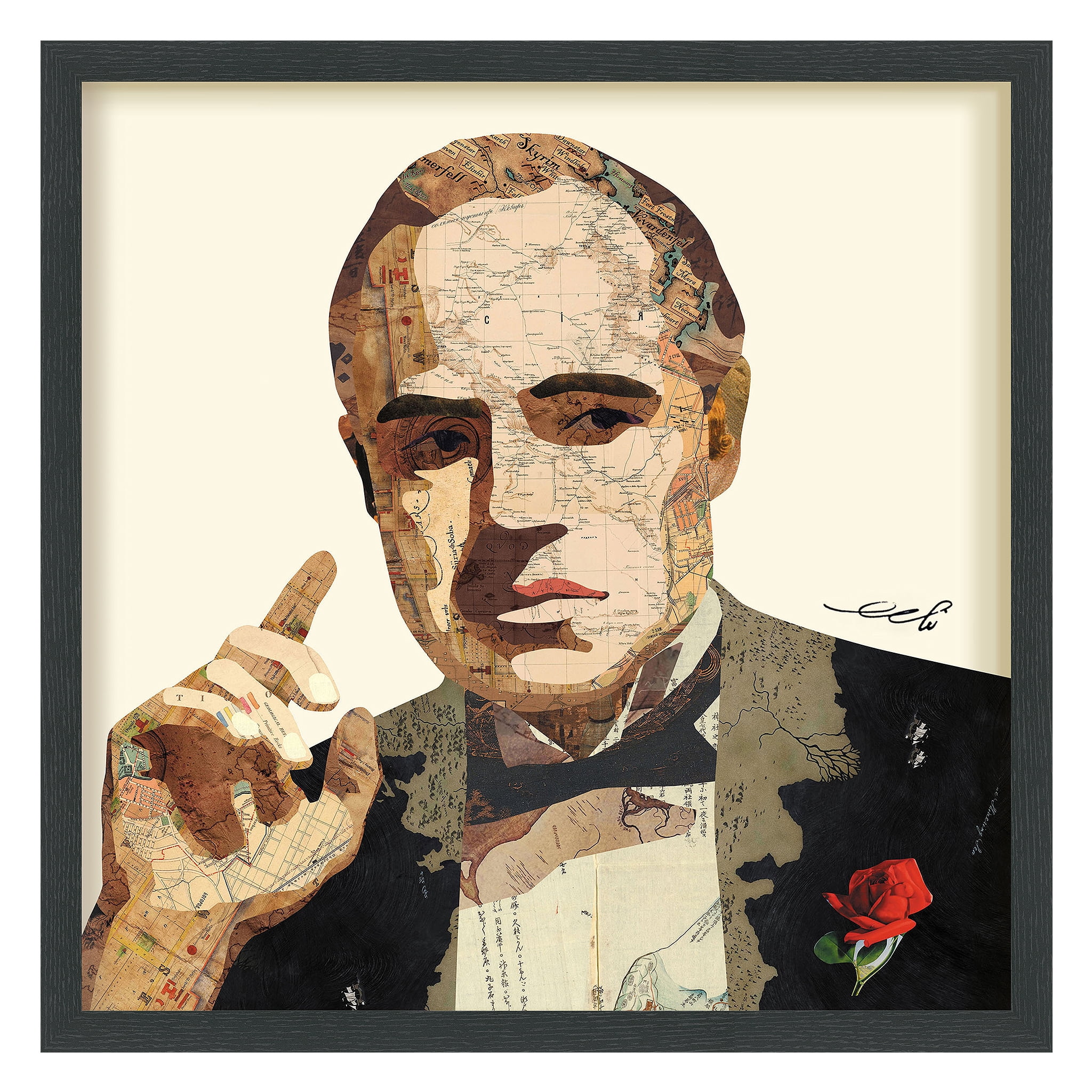 Empire Art Direct Godfather Dimensional Collage Framed Graphic Art
