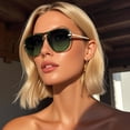 thumbnail image 2 of 2026 New Cross-Border European and American Fashion Sunglasses for Men, Versatile Trendy Large Frame Aviator Glasses, Retro Fluorescent Green Sunglasses for Women, 2 of 6