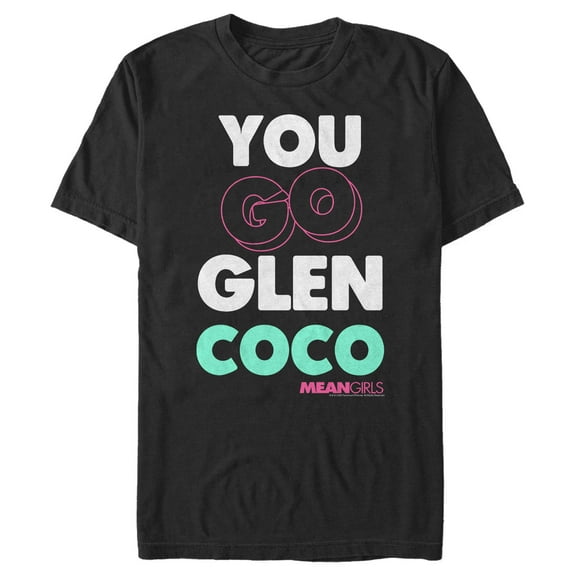 Men's Mean Girls You Go Glen Coco Graphic Tee Black X Large