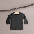 thumbnail image 2 of zuwimk Boys Long Sleeve Shirts Cotton Solid Crew Neck Basic Shirts(12-18 Months,Black), 2 of 4