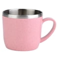 thumbnail image 1 of XingJian LLC Stainless Steel Wheat Straw Cup (Pink), 1 of 8