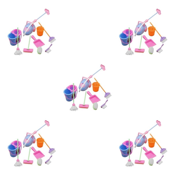 Tholdsy Kit de juguetes de simulación para niños, herramientas de artificiales, cepillo de fregona para el hogar, cubeta de vacío, juego de 9 9 piezas 5piezas Tholdsy CBP254617