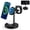 Black(S11), variant on Cshidworld 3-in-1 Magnetic Wireless Charging Station, 15W Fast Wireless Charger Stand for iPhone 17/16e/15/14/13/12 Series, Apple Watch, and AirPods, Foldable Charging Dock w/ Type-C Cable