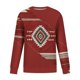 thumbnail image 4 of Puntoco Mujeres Otoño e Invierno Casual Folk-Personalizado Impreso Cuello Redondo Manga Larga Jersey Blusa Sudadera tops Puntoco Puntoco-957, 4 of 5