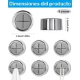 thumbnail image 2 of Ganchos Para Toallas De Baño, 6 Ganchos Para Toallas Sin Taladrar, Colgador De Toallas Para Cocina Y Baño, Porta Toallas De ABS, Ideal Para Hogar Y Alquiler, 2 of 3