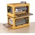 thumbnail image 4 of Aimisin Folding Storage Bins, 28 Liters, 2 Pcs Yellow Plastic Storage Containers with Wheels, Four Doors, Foldable, Stackable, Plastic Box with Lids for Organization, Storage Cart, 4 of 8