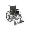 K1-Lite Wheelchair Fixed Full-Length Arms 16"