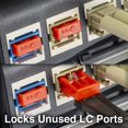 thumbnail image 4 of NTW NL-LCPBK100-RD Net-Lock Locking LC Port/Dust Blocker with Black Removal Tool, red, 100 + 5 Key, 4 of 4