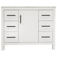 thumbnail image 2 of Copenhagen 42" Bathroom Vanity with White Cabinet and Engineered Marble Top, 2 of 7