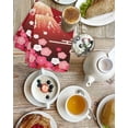 thumbnail image 4 of Red Mountains Kitchen Dish Towels for Drying Dishes Set of 2, Modern Aesthetic Cherry Blossoms Cranes Waffle Weave Microfiber Hand Tea Bathroom Towels Quick Dry & Absorbent Towel 15.7x23.6, 4 of 7