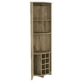 thumbnail image 2 of Modern Corner Bar Cabinet | Ideal for Dining Room Organization with Wine Rack | Particle Board Build | Solves Dining Room Storage Woes, 2 of 7