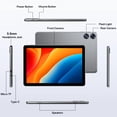 thumbnail image 2 of Frameflow Tablette 10,1 Pouces, Tablette Android 15 avec Processeur Octa-Core, 24 Go RAM 128 Go ROM 1 To Extensible, Écran Tactile IPS 1280x800, 2 of 7