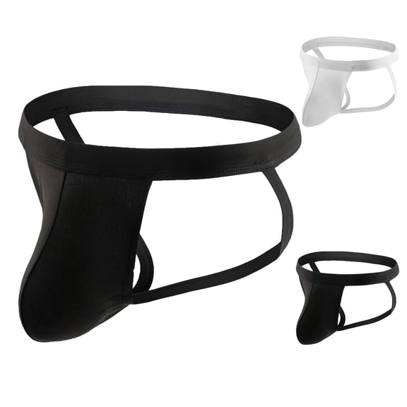SGFCWSX Men's Seamless Strap-Back Thong in Essential Neutrals** Black M