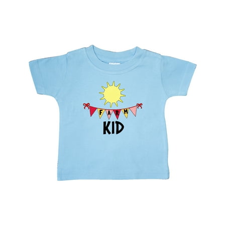 

Inktastic Farm Kid Flags and Sun Gift Baby Boy or Baby Girl T-Shirt
