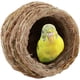 thumbnail image 1 of Nido de pájaros, nido de pájaros de paja tejida a mano, criadero, cría en cuevas para gorriones, pinzón loro canario JFHHH pequeña, 1 of 5