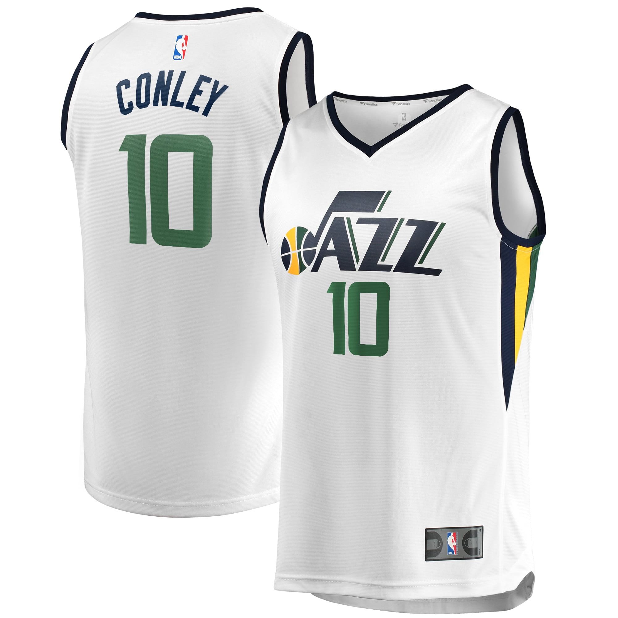 white jazz jersey