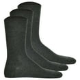 thumbnail image 1 of Hudson 3 par de calcetines de hombre, medias de algodón Relax, sin hilos elásticos, Unicolor Gris 45-46, 1 of 4