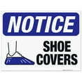 thumbnail image 1 of Shoe Covers Sign, OSHA Sign, 18x24 Corrugated Plastic, 1 of 1