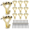 thumbnail image 5 of unbranded  20 Pcs Photo Frame Hook Scoops Small Grabber Reacher Tool Pour Spout Gator Golden, 5 of 8
