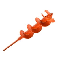 3" HD Garden & Trapping Dirt Drill Auger with 1/2" Hex Shaft - Orange