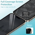 thumbnail image 3 of [2+2 Pack]EddieCN for iPhone 16 Pro Screen Protector with Camera Lens Protector,Sensor Protection,Case Friendly Privacy Tempered Glass Film[9H Hardness] for iPhone 16 Pro, 3 of 6