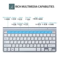 thumbnail image 2 of Mini Wireless Keyboard and Mouse Set, 2.4G Slim Compact Waterproof Combo with 33ft Range, for Mac, Apple TV, PC, Laptop, Desktop Computer, 2 of 11