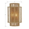thumbnail image 5 of Crystorama Jayna 2 Light Burnished Silver Wall Mount - 10'' W x 16'' H x 5.6'' D, 5 of 11