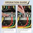 thumbnail image 4 of 100 Conectores de Cable A Presión, Botón de Conector A Presión de 3/8 Pulgadas, Abrazaderas de Cable NM A Presión para Orificios Ciegos Romex de 1/2 Pulgada, 4 of 5