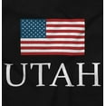 thumbnail image 2 of Utah Pride American Flag UT USA Plus Size Crewneck Graphic Tee Shirt Brisco Brands 2X, 2 of 5