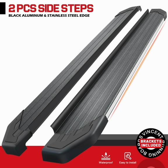Running Board For 2011-2021 Jeep Grand Cherokee Black Aluminum Nerf Bars Step