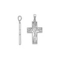 thumbnail image 2 of Gem & Harmony Sterling Silver Tree in Cross Pendant Necklace with Chain for Women, 2 of 5