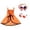 Orange, variant on putnchl Pet Halloween Cape Collar Set Bow Collar Cat Horn Funny Cape Set