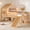 Natural + Twin, variant on Twin Size House Loft Playhouse Bed with Slide, Star Moon-shaped Designs, LED Lights & Window, No Box Spring Required,Pink