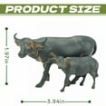 thumbnail image 6 of ICERUN Garden Statues,Resin Cow and Calf Sculpture Yard Art,Wear Resistant Outdoor Garden Decor,Style3, 6 of 7