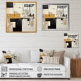 thumbnail image 4 of Designart "Divine Simplicity In Beige And Black IV" Abstract Painting Wall Decor, 4 of 7