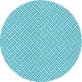 thumbnail image 1 of Ahgly Company Machine Washable Indoor Round Transitional Dark Turquoise Green Area Rugs, 3' Round, 1 of 7