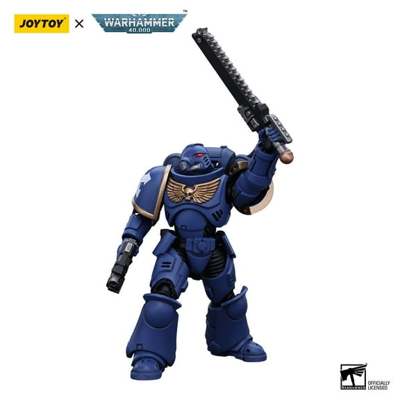 [IN STOCK] JOYTOY Warhammer 40K 1/18 Action Figure Space Marines Ultramarines Outriders Brother Catonus Anime Military Model