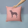 thumbnail image 2 of Carolines Treasures Water Spaniel Checkerboard Pink Fabric Decorative Pillow 14Hx14W multicolor, 2 of 4