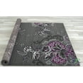 thumbnail image 5 of Handcraft Rugs - Purple/Gray/Silver/Black/Abstract Area Rug Modern Contemporary Flower-patterned Design, 5 of 7