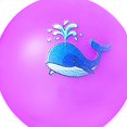 thumbnail image 3 of Pelota absorbente de silicona para jugar en la playa al aire libre, juguete de agua de dibujos animados (púrpura), 3 of 4