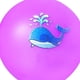 thumbnail image 3 of Pelota absorbente de silicona para jugar en la playa al aire libre, juguete de agua de dibujos animados (púrpura), 3 of 4