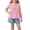 02-Pink, variant on Yutgune Toddler Baby Girl Summer Cotton Outfits Sleeveless Ruffle Tops and Denim Shorts 2 Piece Clothing Set