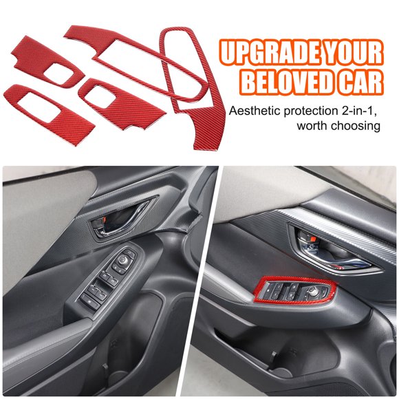 Red carbon fiber inner vent socket decoration suitable for Honda Pilot 2003-2008 2X-