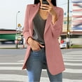 thumbnail image 4 of Casual Blazers for Women 2025 Long Sleeve Open Front Notch Lapel Collared Business Casual Work Office Jacket, 4 of 5