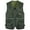 Army Green, variant on IYTR Men's Multi Pocket Waistcoat Lightweight Outdoor Utility Waistcoat Fishing Hunting Work Waistcoat with Zipper Pockets Breathable Sleeveless Jacket Gray XL