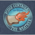 thumbnail image 2 of Men's Lilo & Stitch Pudge Controls the Weather Graphic Tee Navy Blue Heather Large, 2 of 4