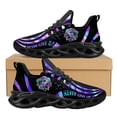 thumbnail image 1 of Zapatillas de tenis polinesias con estampado degradado de mariposas para hombre y mujer, de otoño, resistentes a la suciedad y con absorción de impactos, informales., 1 of 6